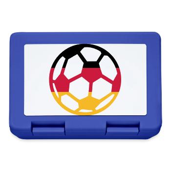 Deutschland Fußball - Brotdose - Royalblau - Vorne