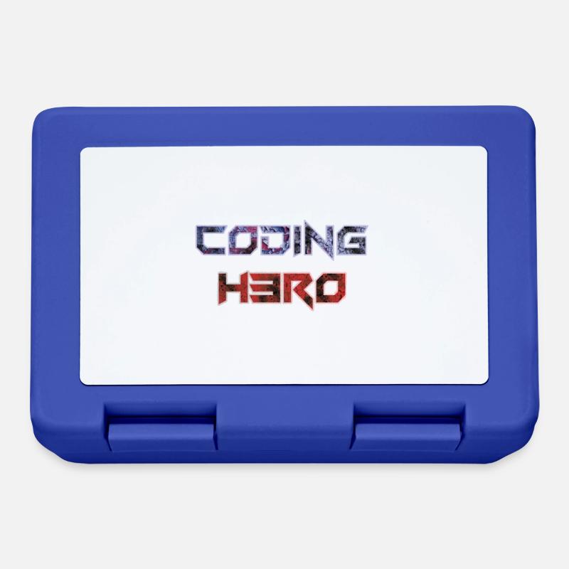 Coding Hero - Programmier-Held - Brotdose - Royalblau