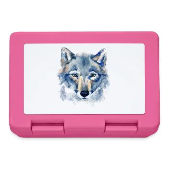 Art Wolf - Lunchbox - pink - Front