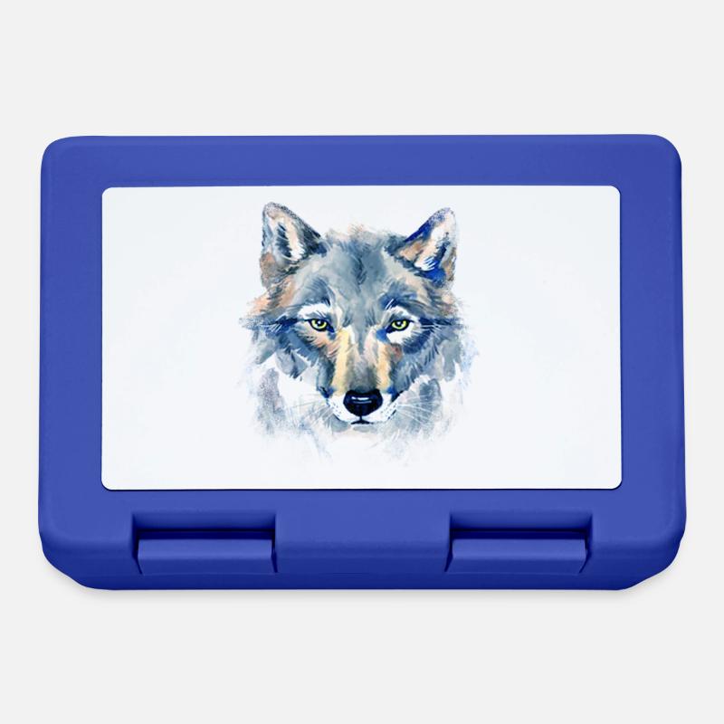 Art Wolf - Lunchbox - royal blue