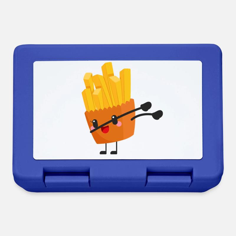 Dabbing Frites - Cadeau idée - Boîte à goûter - bleu royal