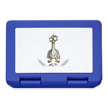Faites comme l'oiseau - la merde dessus - Boîte à goûter - bleu royal - Devant