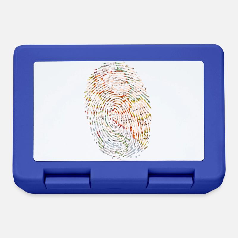 Fingerprint map - Lunchbox - royal blue
