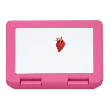 LOVE REALISM Herz Organ - Brotdose - Pink - Vorne