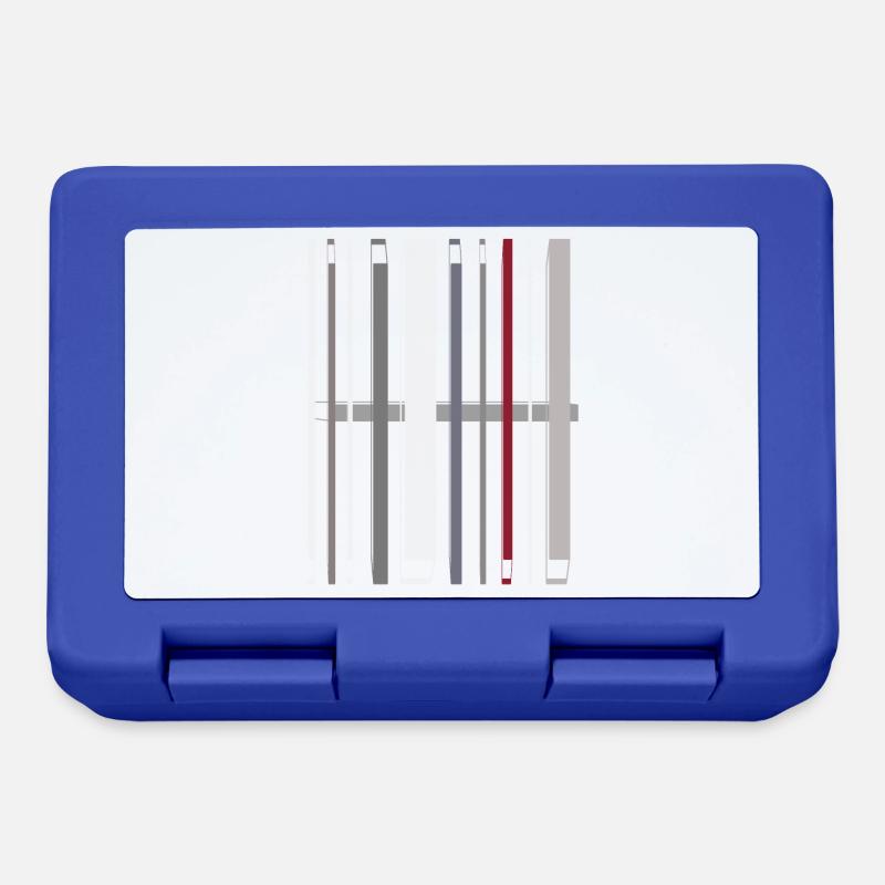 Stylish Abstract Two - Brotdose - Royalblau