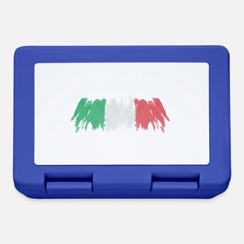 Drapeau italien, drapeau italien - Boîte à goûter - bleu royal