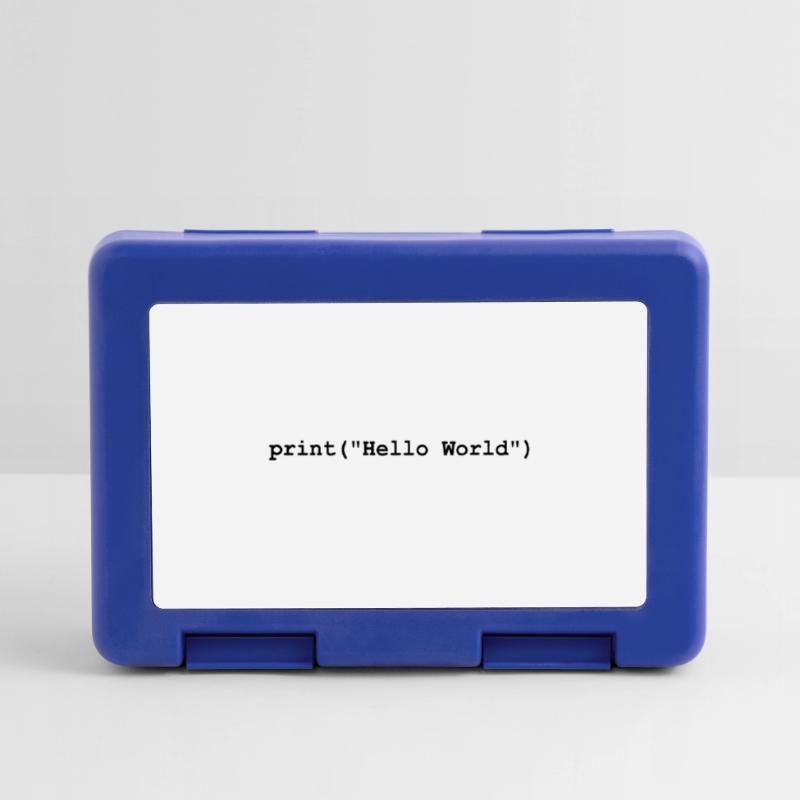 Hello World Python Entwickler Programm Geschenk Brotdose