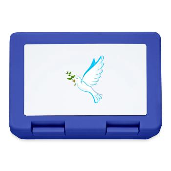 Dove of Peace - Lunchbox - royal blue - Front