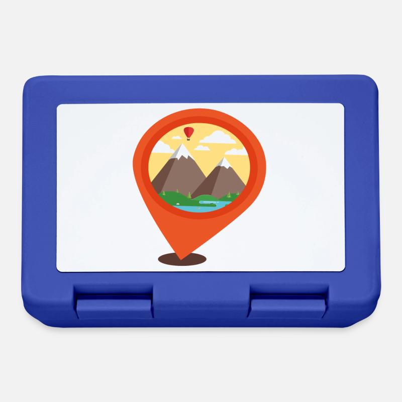 Localisation GPS - Boîte à goûter - bleu royal