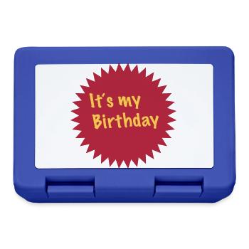 C'est mon anniversaire 2c - Boîte à goûter - bleu royal - Devant
