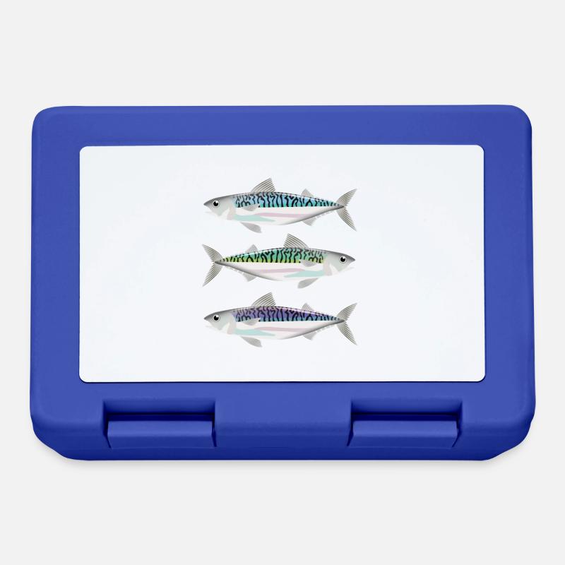 Maquereau coloré - Boîte à goûter - bleu royal