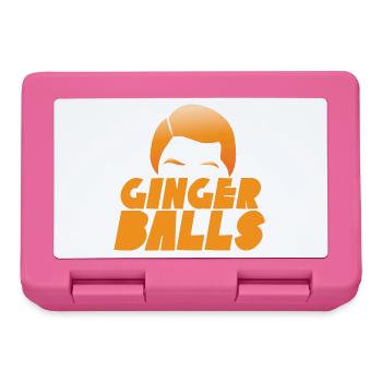 Ginger balls with flaming red hair - Lunchbox - pink - Front