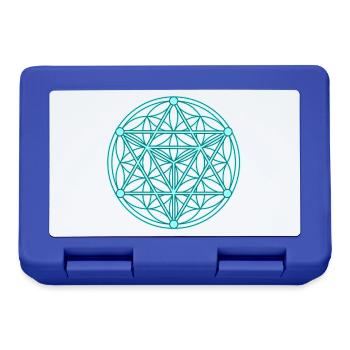 Seed of Life & Tetrahedron - Lunchbox - royal blue - Front