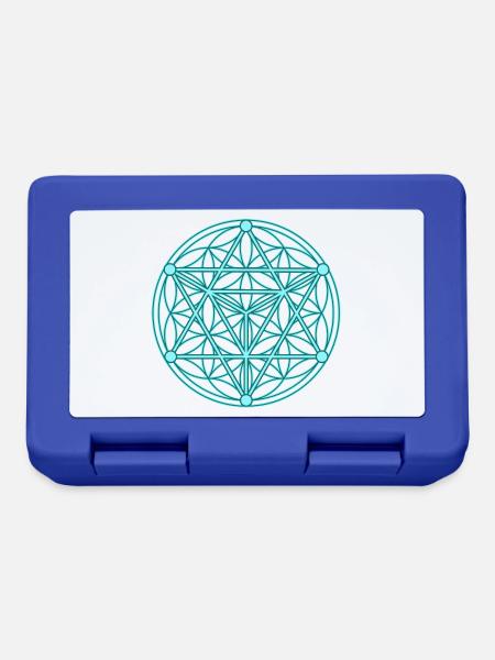 Seed of Life & Tetrahedron - Lunchbox - royal blue