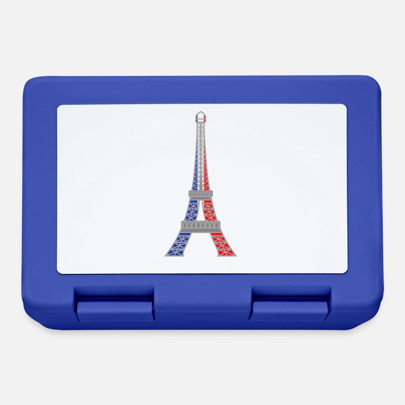Frankreich Eiffelturm - Brotdose - Royalblau