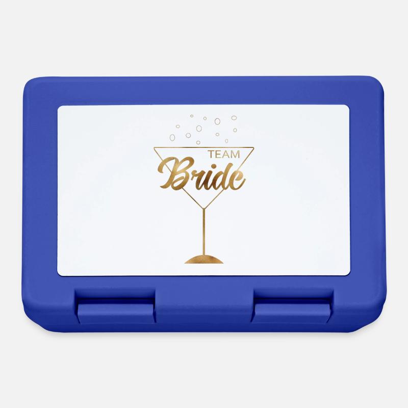 team_bride_gold_ - Lunchbox - royal blue