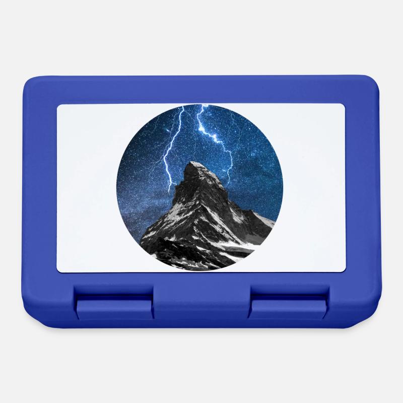 Thunderstorm over the Matterhorn - Lunchbox - royal blue