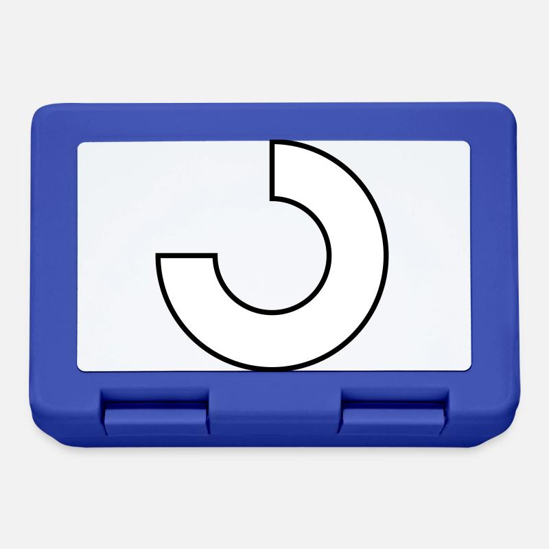 three-quarters district F - Lunchbox - royal blue