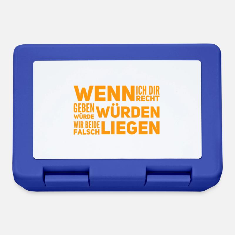 ich gebe dir nicht Recht - Brotdose - Royalblau
