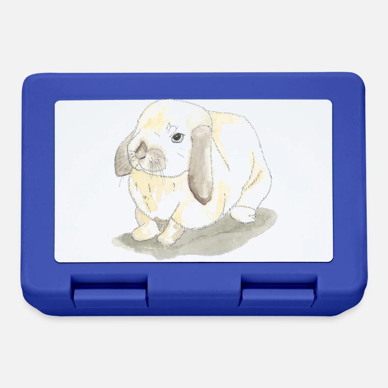 Rabbits - Lunchbox - royal blue