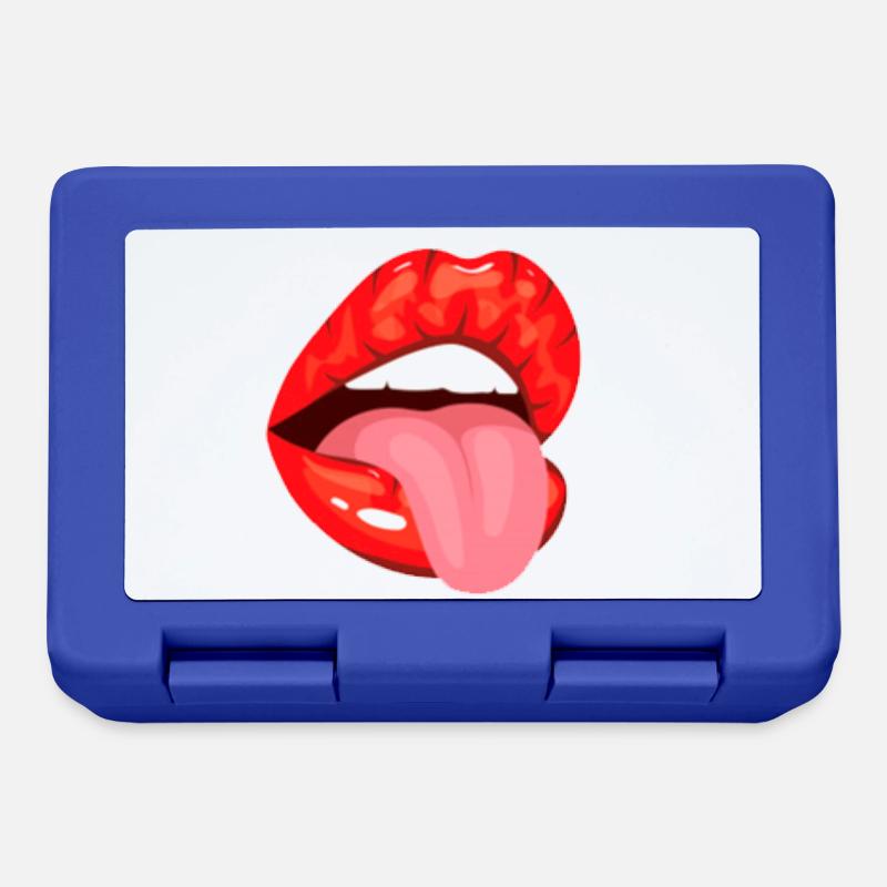 lips - Lunchbox - royal blue