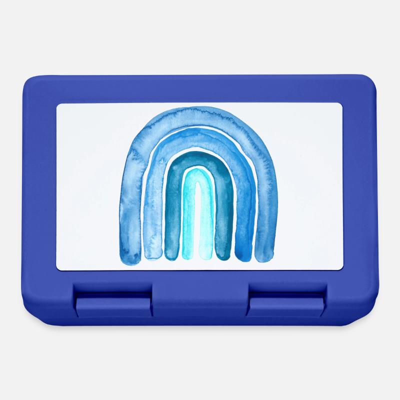 Regenbogen Blau - Brotdose - Royalblau
