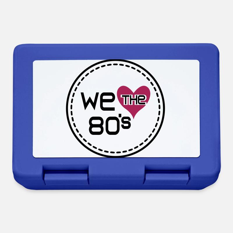 Nous aimons les années 80 - Boîte à goûter - bleu royal