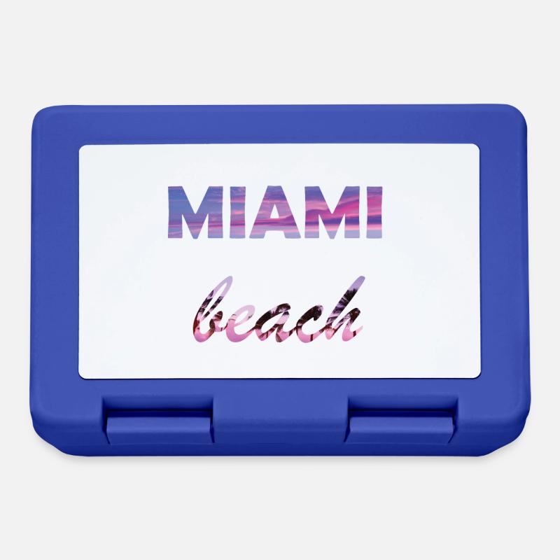miami beach - Boîte à goûter - bleu royal