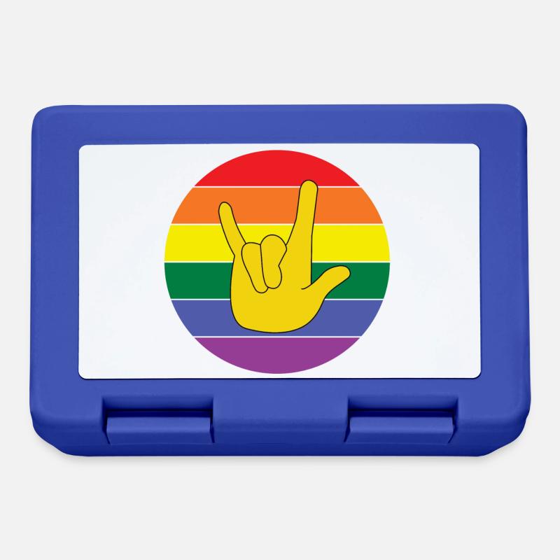 lgbt love - Lunchbox - royal blue