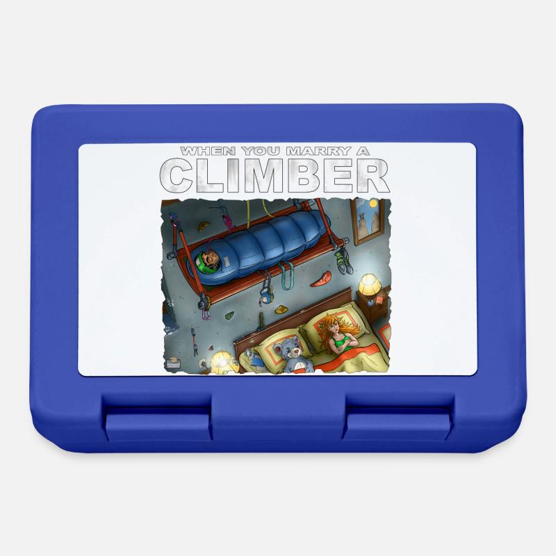 When You Marry A Climber - Lunchbox - royal blue