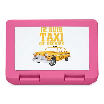 chauffeur de taxi qui déchire - Boîte à goûter - rose - Devant