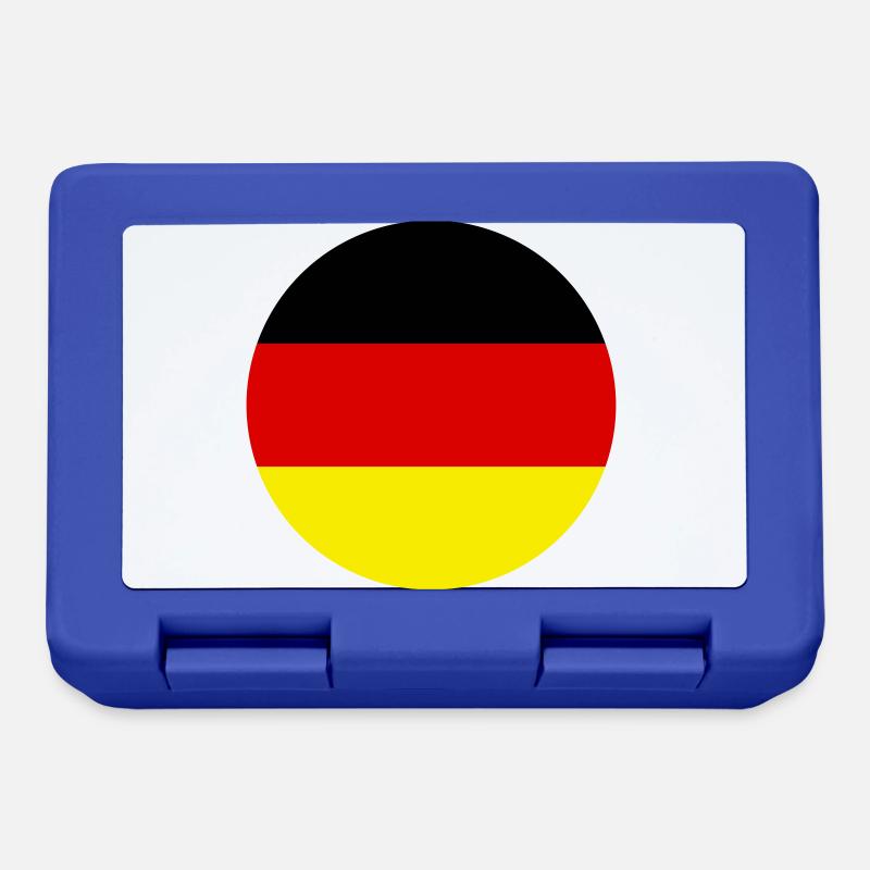 Flag Germany Germany Three Colors Vector Round - Lunchbox - royal blue
