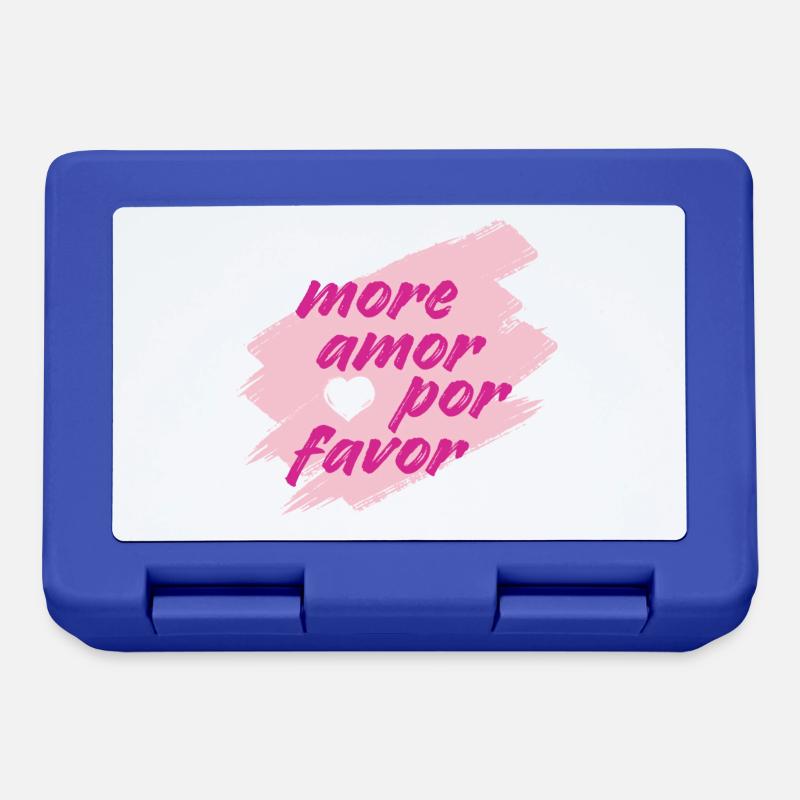 more amor - Brotdose - Royalblau