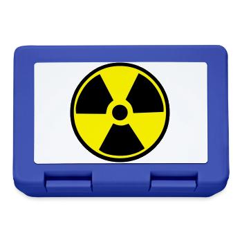Radioactive Warning - Lunchbox - royal blue - Front