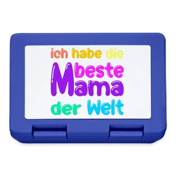Ich habe die beste Mama der Welt - Brotdose - Royalblau - Vorne