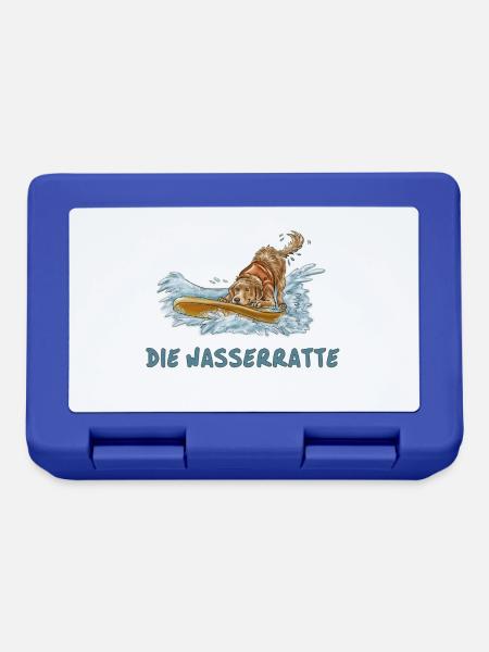 wasserratte - Brotdose - Royalblau