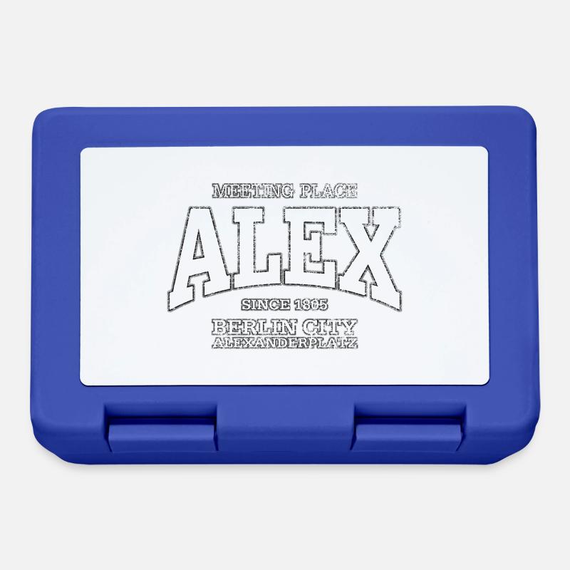 Alex Berlin Alexanderplatz (white extreme old) - Lunchbox - royal blue
