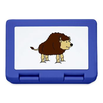 bison - Boîte à goûter - bleu royal - Devant