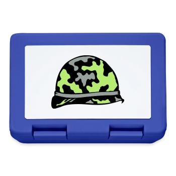 militärischen Helm militärischen Helm 2 - Brotdose - Royalblau - Vorne