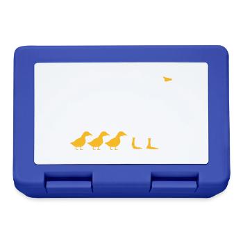 Family geese design - Lunchbox - royal blue - Front