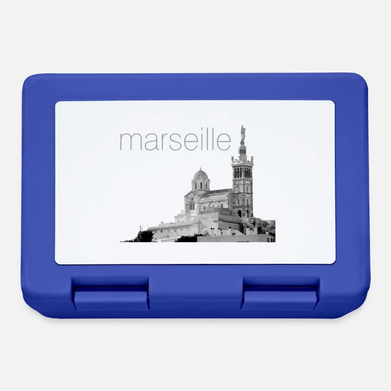 notre dame marseille - Boîte à goûter - bleu royal