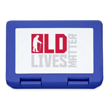old lives matter quote - Lunchbox - royal blue - Front