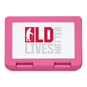 old lives matter quote - Lunchbox - pink - Front