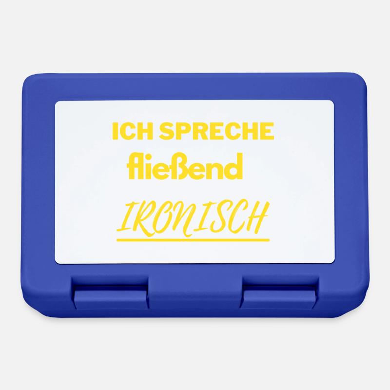 Fließend ironisch - Brotdose - Royalblau