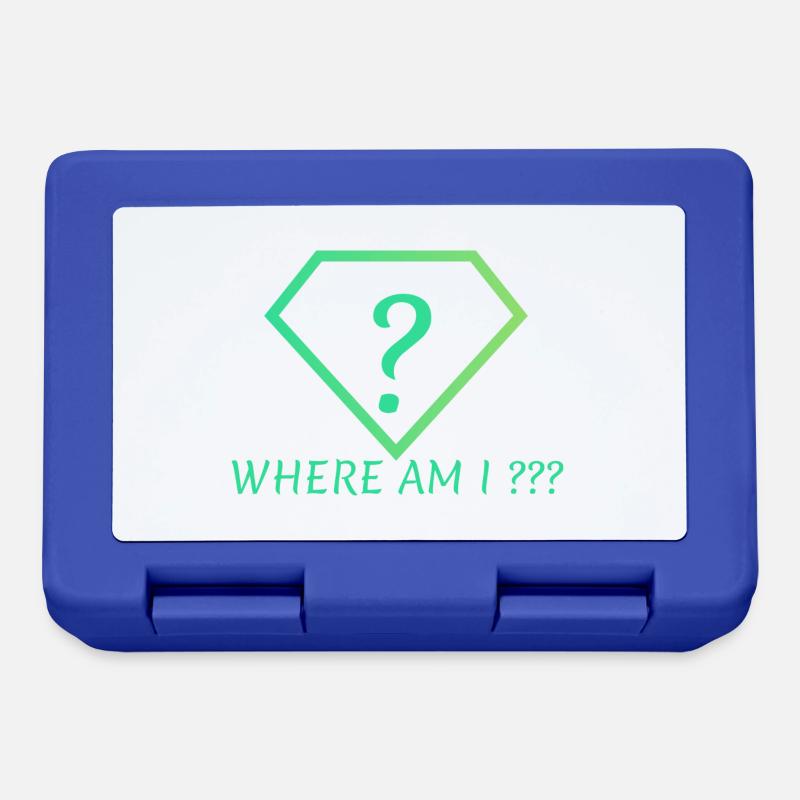 Where AM I - Brotdose - Royalblau