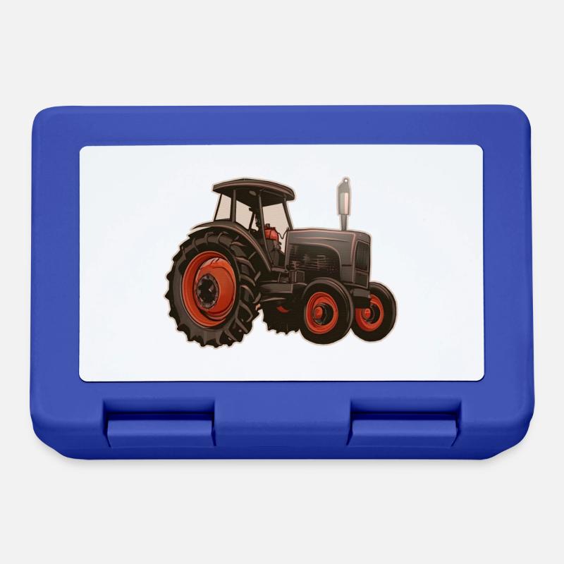Old tractor - Lunchbox - royal blue