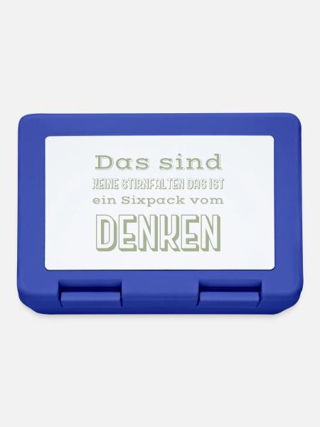 sixpack spruch - Brotdose - Royalblau