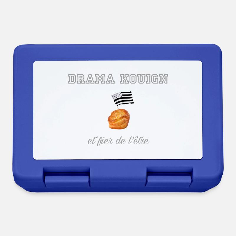 Fier d être un drama kouign Light Grey - Boîte à goûter - bleu royal