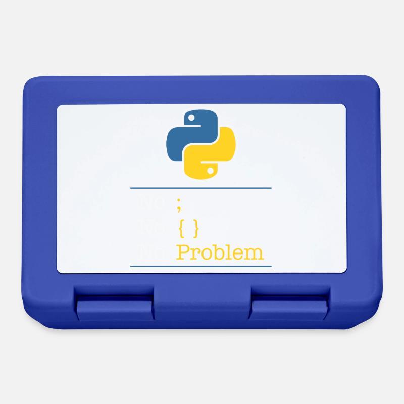 Python no problem - Boîte à goûter - bleu royal