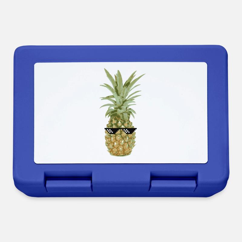 Th .. Life pineapple gift idea - Lunchbox - royal blue